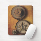 Tijd om Steampunk-klok op Victoriaans fiets te gaa Muismat (Met muis)