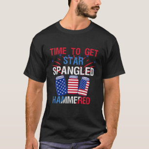 tijd om ster te laten draaien op 4 juli t-shirt