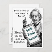 Tijd om stijl te vieren uitnodiging briefkaart (Voorkant / Achterkant)