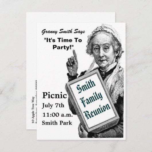 Tijd om stijl te vieren uitnodiging briefkaart (Voorkant / Achterkant)