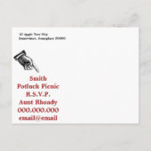 Tijd om stijl te vieren uitnodiging briefkaart (Achterkant)