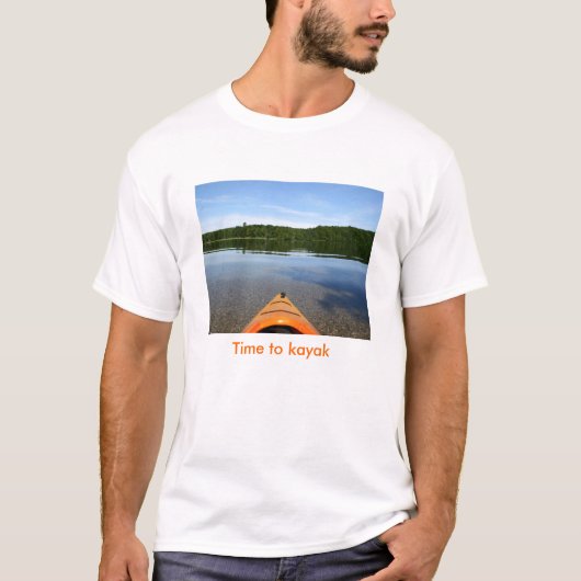 Tijd om T shirt te kayak (Voorkant)