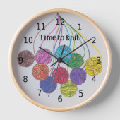 Tijd om te breien, veel ballen van garen, met je w (Voorkant)