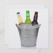 Tijd om te chillen - Bierflessen Uitnodiging (Voorkant / Achterkant)