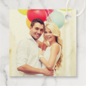 Tijd om te Drinken Champagne Quote Bruiloft Foto Bedankjes Labels (Achterkant)