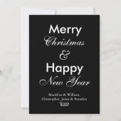 Tijd om te Drinken Champagne Vakantie Kaart (Achterkant)