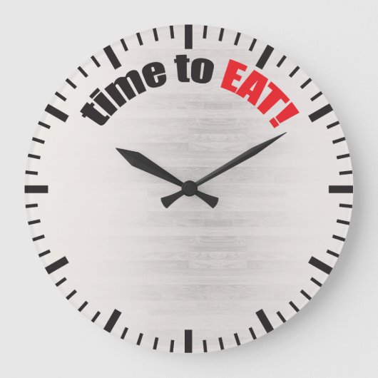 Tijd om te eten! Bodybuilding Bulking Grote Klok (Voorkant)