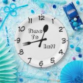 Tijd om te eten papieren bordje (Feest)