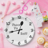 Tijd om te eten papieren bordje (Feest)