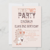 Tijd om te feesten als een dinosaurus Prehistorisc Kaart (Voorkant)