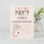 Tijd om te feesten als een dinosaurus Prehistorisc Kaart (Staand voorkant)