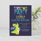 Tijd om te feesten als een dinosaurus Prehistorisc Kaart (Staand voorkant)