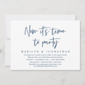 Tijd om te feesten, Informele huwelijksuitnodiging Kaart (Voorkant)
