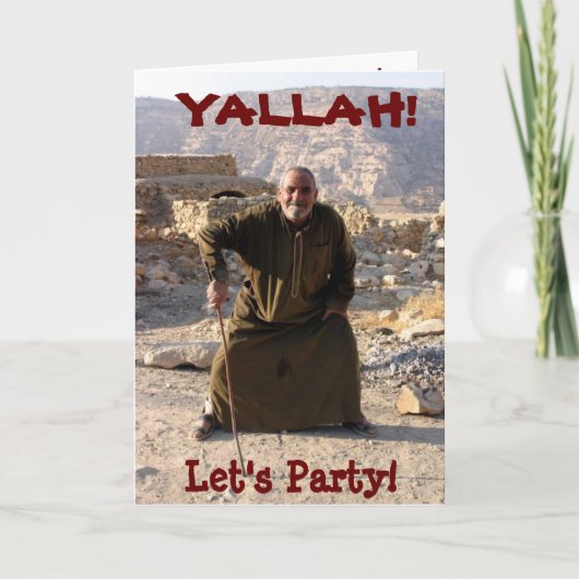 Tijd om te feesten! kaart (Voorkant)