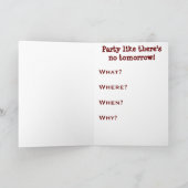 Tijd om te feesten! kaart (Binnen)