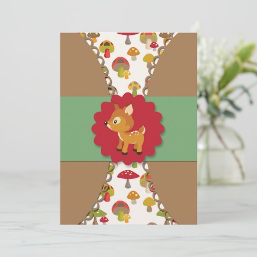 Tijd om te gaan met Wilde Baby Shower-uitnodiginge Kaart (Staand voorkant)