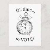 Tijd… om te gaan stemmen! —Enkel Briefkaart (Voorkant)