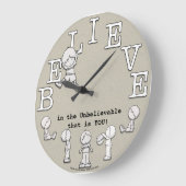 Tijd om te geloven-kleine jongen en klok (Hoek)