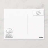 Tijd om te geloven-kleine jongen en klok briefkaart (Achterkant)