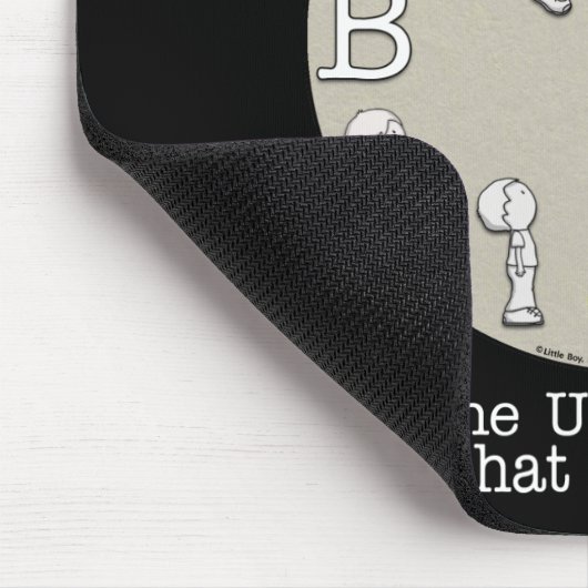 Tijd om te geloven-kleine jongen en klok muismat (Hoek)