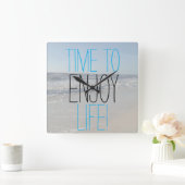 TIJD OM TE GENIETEN VAN HET LEVEN INSPIREREND VIERKANTE KLOK (Huis)