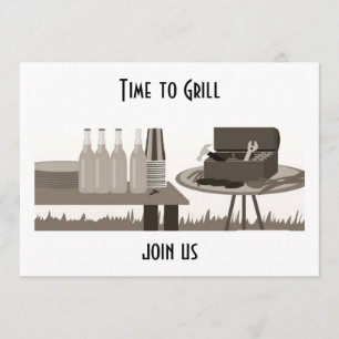 "TIJD OM TE GRILLEN" UITNODIGING VOOR ELKE GELEGEN