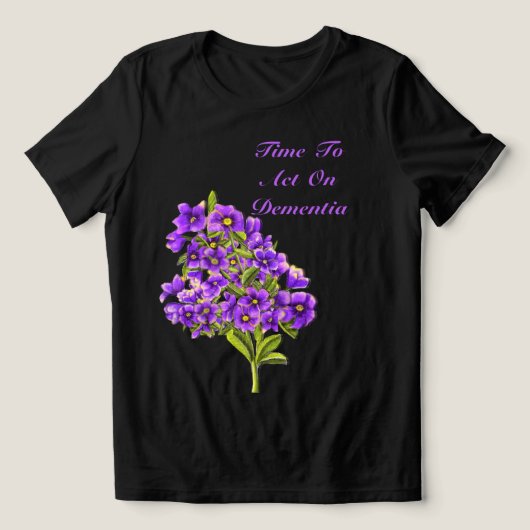 Tijd om te handelen op dementie T-shirt (Design voorkant)