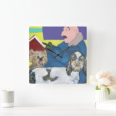 Tijd om te lezen! vierkante klok (Huis)