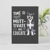 Tijd om te Muttivate en terug naar school te onder Kaart (Staand voorkant)