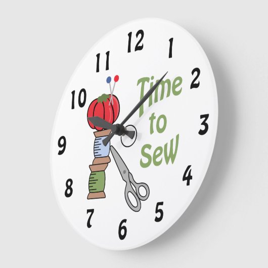 Tijd om te naaien grote klok (Hoek)