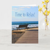 Tijd om te ontspannen Pensioen Kaart (Gele Bloem)
