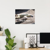 Tijd om te ontspannen poster (Thuiskantoor)