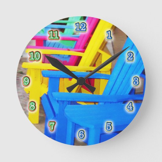 Tijd om te ontspannen ronde klok (Voorkant)