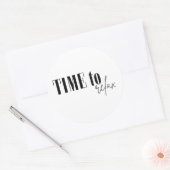 Tijd om te ontspannen ronde sticker (Envelop)