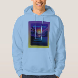 Tijd om te Ontspannen Tropische Zonsondergang Here Hoodie
