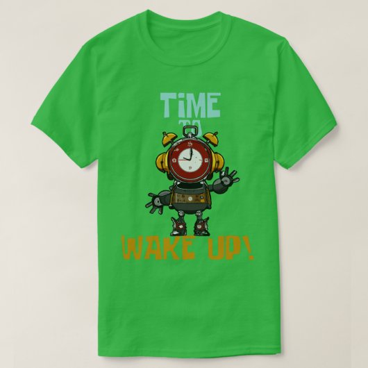 Tijd om te ontwaken Grappige Surreal Steampunk Ala T-shirt (Design voorkant)