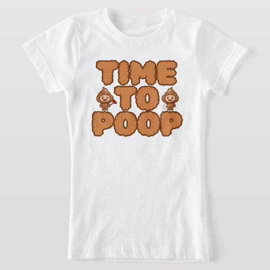 Tijd om te Poepen Grappig T-shirt (Laagn)
