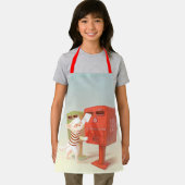 Tijd om te posten – Kat met Taiwanese brievenbus Schort (Insitu)