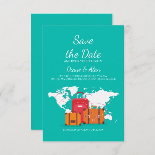 Tijd om te reizen: aankondiging van de datum voor  (Voorkant / Achterkant)