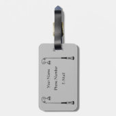 Tijd om te reizen, Parijs Acrylisch Bagagelabel (Achterkant verticaal)