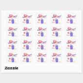 TIJD OM TE REIZEN VIERKANTE STICKER (Vel)