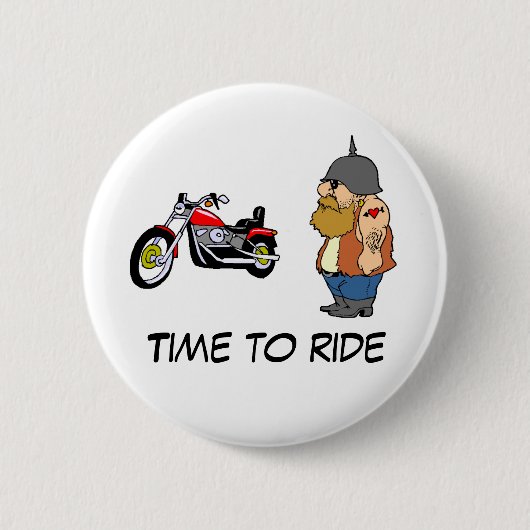 Tijd om te rijden ronde button 5,7 cm (Voorkant)