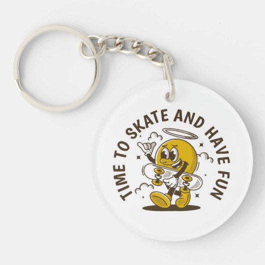 Tijd om te schaatsen sleutelhanger (Voorkant)