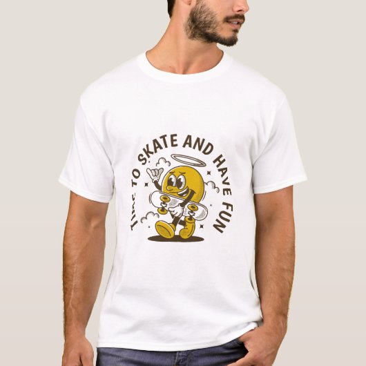 Tijd om te schaatsen t-shirt (Voorkant)