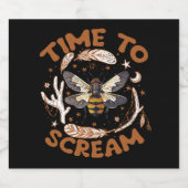 Tijd om te schreeuwen Cicadas Lover Insecten Entom Bier Etiket (Enkel label)