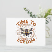 Tijd om te schreeuwen Cicadas Lover Insecten Entom Kaart (Staand voorkant)