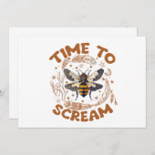 Tijd om te schreeuwen Cicadas Lover Insecten Entom Kaart (Voorkant / Achterkant)