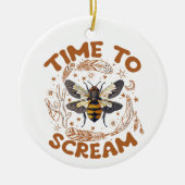 Tijd om te schreeuwen Cicadas Lover Insecten Entom Keramisch Ornament (Voorkant)