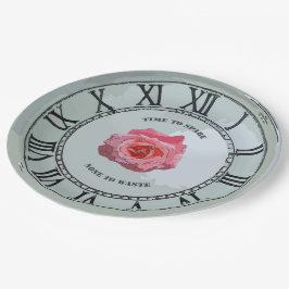 Tijd om te sparen papieren bordje