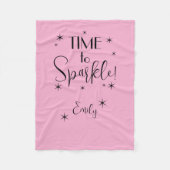 Tijd om te sparkelen Emily Fleece Deken (Voorkant)